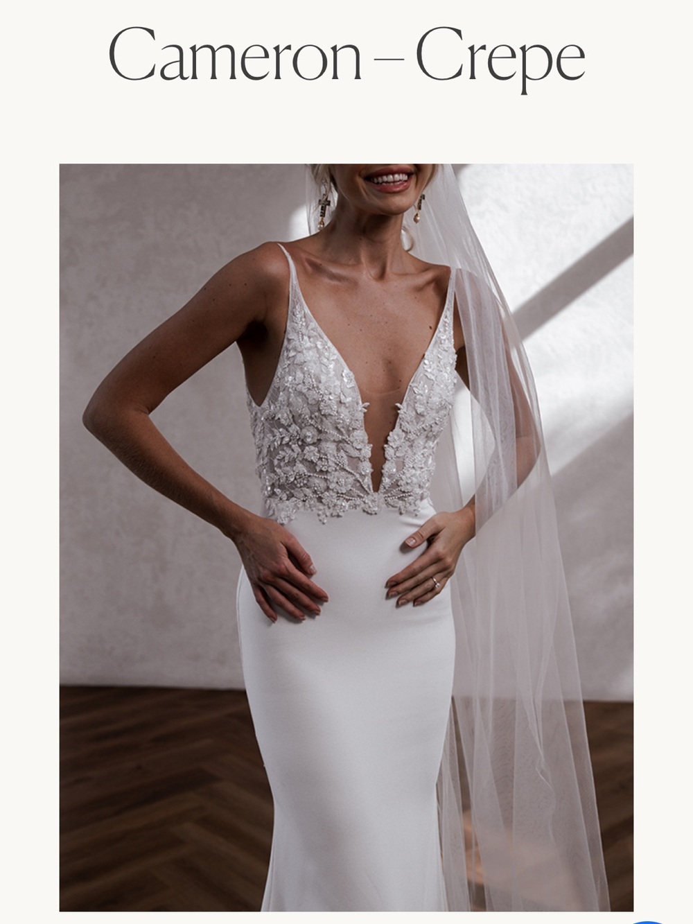 Made With Love Cameron Crepe Wedding Gown